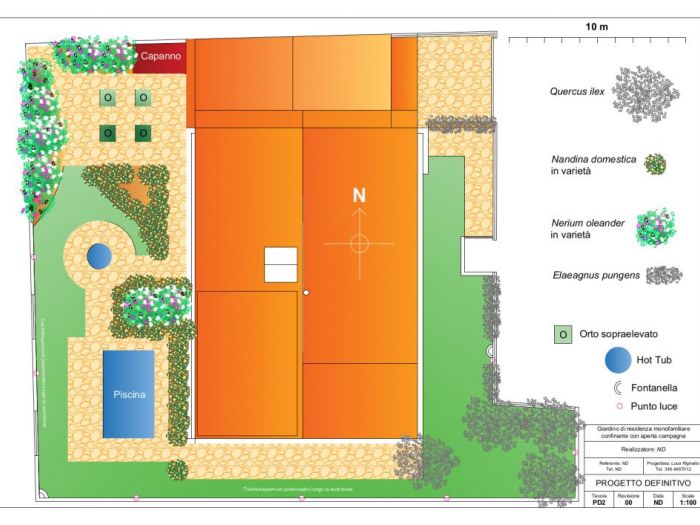 Archisio - Luca Righetto - Progetto Progettazione giardini Giardino con orto e piscina