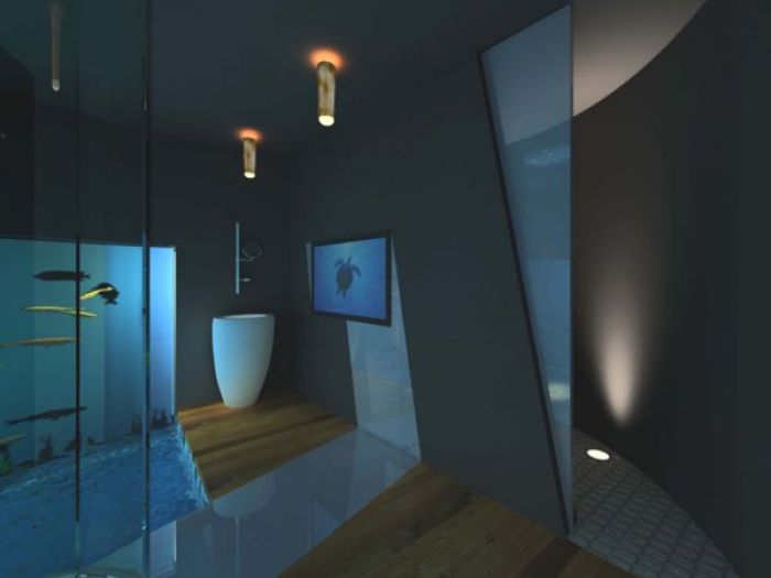 Archisio - Gk Architetti - Progetto Bagno acquario