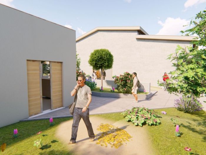 Archisio - Andrea Sorci Natural Living - Progetto Ipotesi progetto di ripristino di un capannone a borghetto flaminio rm per la sede museale della fondazione
