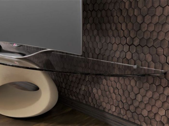 Archisio - Dablec Di Tiziano Moletta - Progetto Porta televisore moderno wave