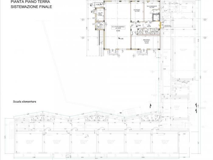 Archisio - Carlino Angela - Progetto Riqualificazione con accorpamento plessi ristrutturazione e adeguamento alle norme di sicurezza strutturale sismico ed impiantistico edificio da adibire a scuola elementare e media rimodulazione stralcio ii lotto di completamento blocco 3