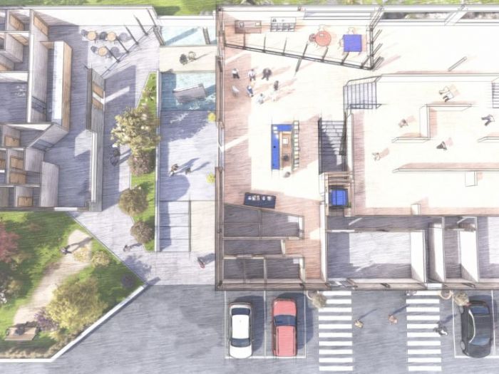 Archisio - Andrea Sorci Natural Living - Progetto Ipotesi progetto di ripristino di un capannone a borghetto flaminio rm per la sede museale della fondazione