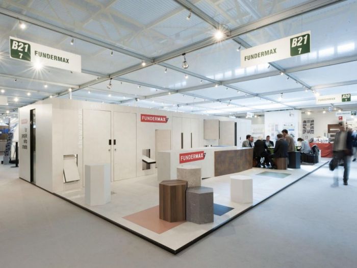 Archisio - Filippo Saponaro Architetto - Progetto Concept e progetto stand fundermax- scicam