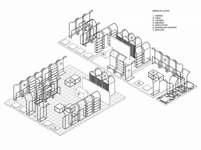Archisio - Alessandro Villa - Progetto Archi e archetipi camomilla concept store