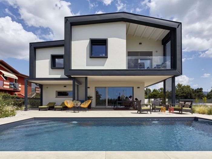 Archisio - Marlegno - Progetto Villa moderna in legno bergamo