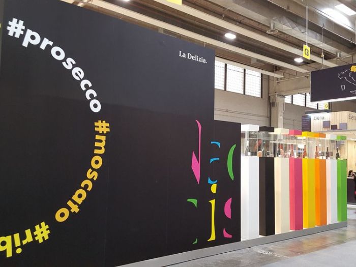 Archisio - Fabio Nassuato - Progetto Vinitaly 2018 stand azienda la delizia