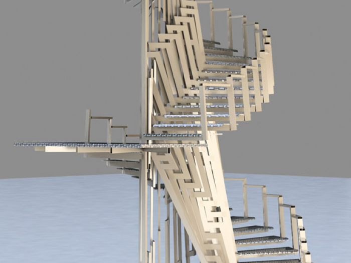 Archisio - Studiorosasco - Progetto Scala interna in sede uffici aziendali