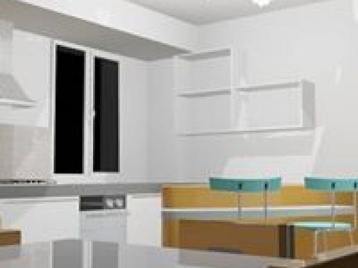 Archisio - Architetto Maria Rita Malandra - Progetto Progetto di cucina con penisola e cameretta