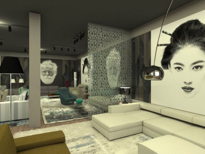 Archisio - Designerclub Mimmo Rusoo - Progetto Progetto di allestimento di un negozio specializzato nella vendita di divani e letti