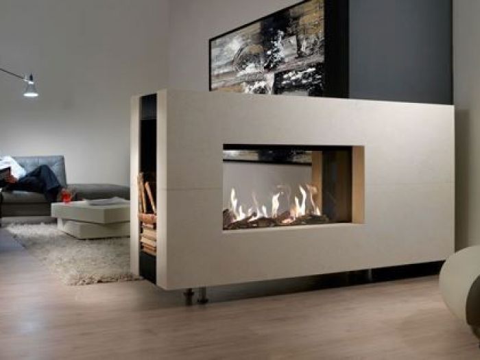 Archisio - Lavori Daltri Tempi - Progetto Caminetto ad angolo su misura