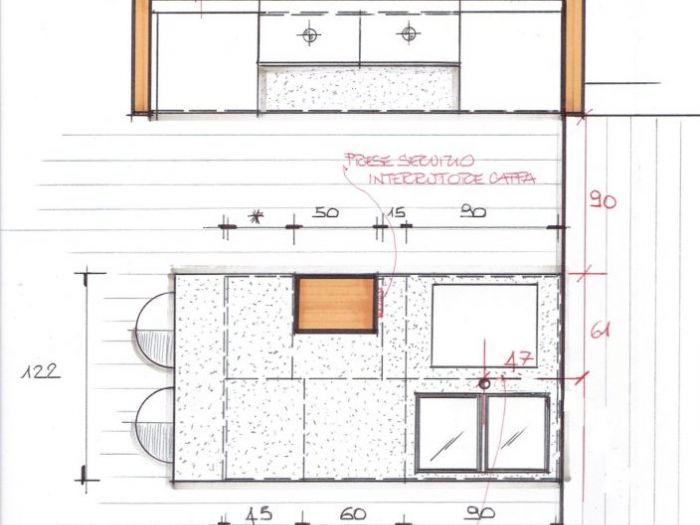 Archisio - Studio Tecnico Engineering Arch Carbone - Progetto Progetto cucina con isola