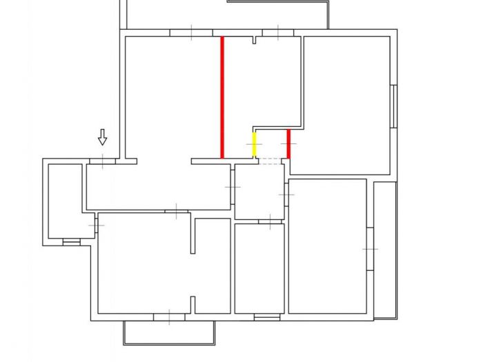 Archisio - Giuseppe Tripodi - Progetto Diversa distribuzione degli spazi interni