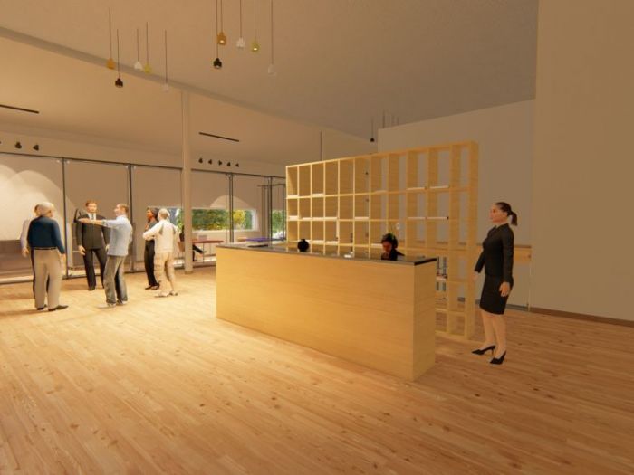 Archisio - Andrea Sorci Natural Living - Progetto Ipotesi progetto di ripristino di un capannone a borghetto flaminio rm per la sede museale della fondazione