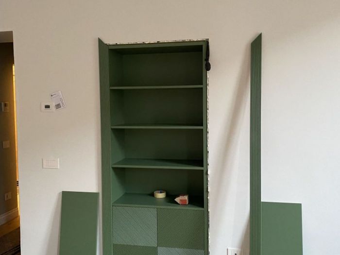 Archisio - Fp Forma - Progetto Librerie su misura integrate a parete via pace milano