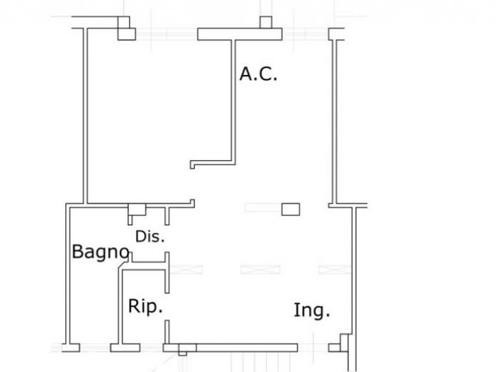 Archisio - Studio Ferretti - Progetto Ridistribuzione mini appartamento