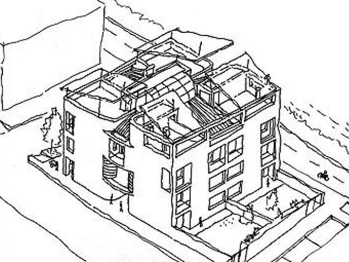 Archisio - Ruggero Lenci - Progetto Alloggi nellisola bo 2000 malmo svezia