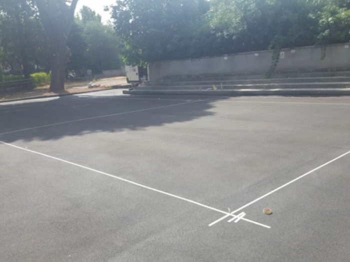 Archisio - Givir Sistemi In Resina Impresa Edile Civile E Industriale - Progetto Soluzioni per impianti sportivi ed aree di gioco parking via giulia - roma sistemi in multistrato sistemi per campi sportivi con supporto in asfalto