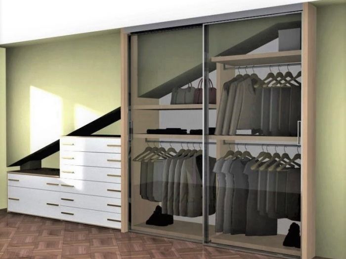 Archisio - Buongiovanni Mobili - Progetto Armadio cabina mansardato