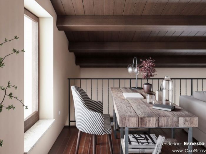 Archisio - Cad Service Di Ernesto Di Gregorio - Progetto Rendering e tour virtuale 3d appartamento in arpino fr