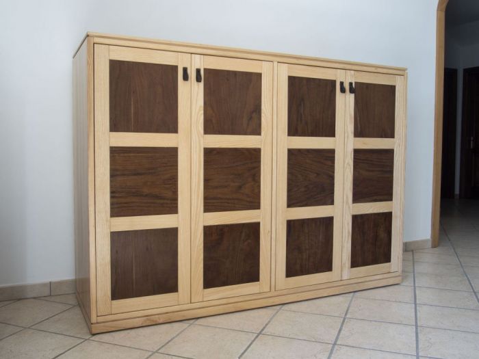 Archisio - Ebanisteria Gambella - Progetto Armadio a quattro ante scandinavo