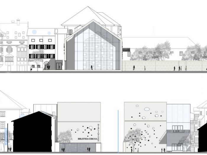 Archisio - Bicuadro - Progetto Biblioteca comunale