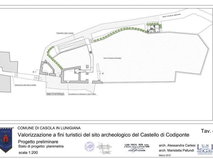 Archisio - Luni Progres - Progetto Castello di codiponte - casola in lunigiana
