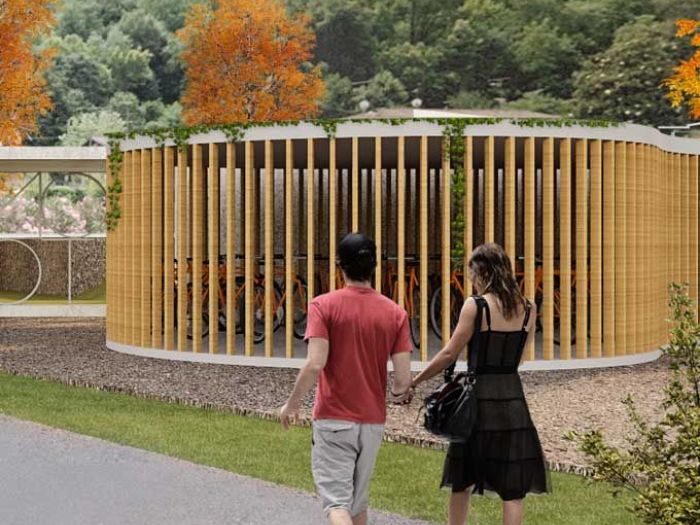 Archisio - Clab Architettura - Progetto Bike stationBorghetto