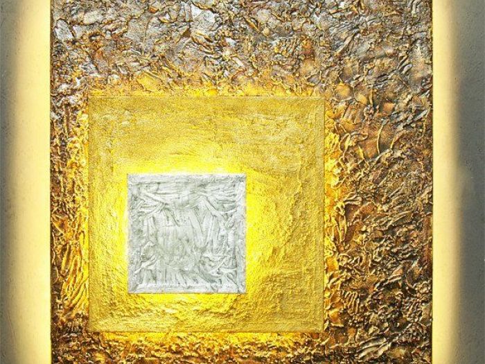 Archisio - Walter Bonanno Lighting Designer - Progetto Square layers - scultura luminosa da parete led