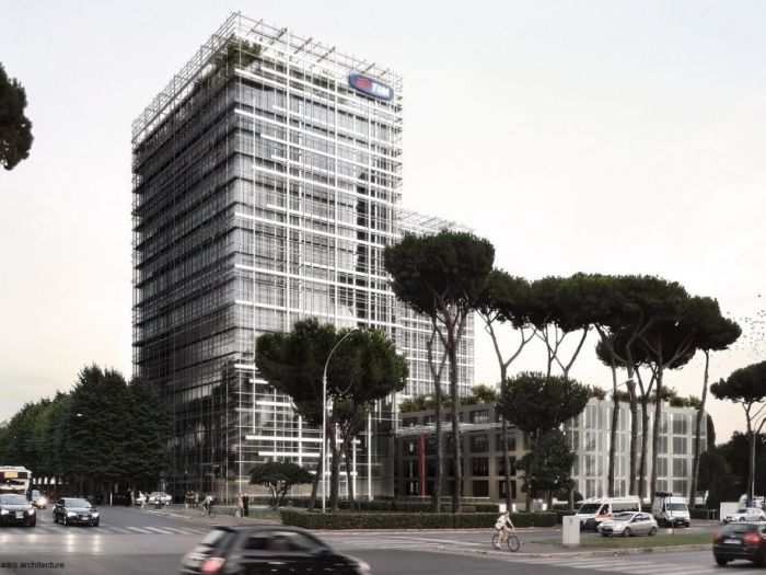 Archisio - Bicuadro - Progetto Headquarter telecom italia roma eur