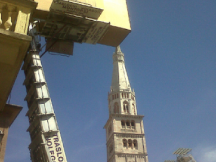 Archisio - Trasporti Montorsi Maurizio Traslochi - Progetto Trasporto con utilizzo di piattaforme e scale aeree