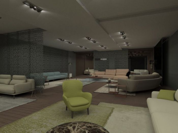 Archisio - Designerclub Mimmo Rusoo - Progetto Allestimento showroom divani