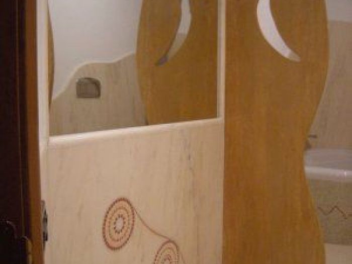 Archisio - Guglielmi Marmi Snc - Progetto Decoro mosaico su rosa portogallo decoro parquet decoro stella decoro geometrico decoro pavimento