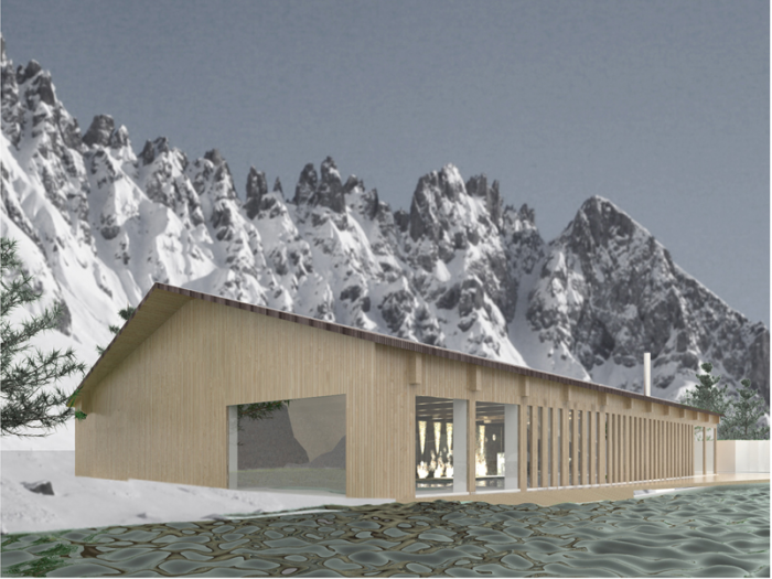 Archisio - Pasquale De Angelis - Progetto Concorso internazionale per la riconversione del palazzetto del ghiaccio in centro benessere