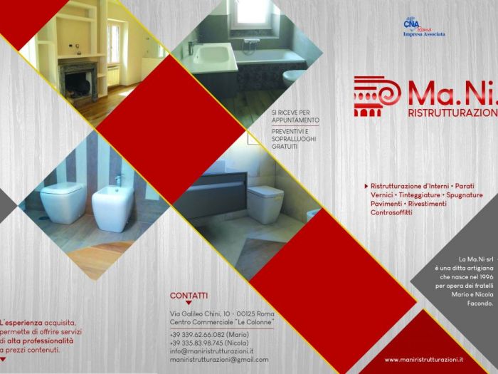 Archisio - Mani Srl Ristrutturazini - Progetto Brochure