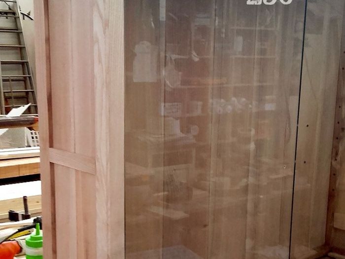 Archisio - Bottega 256 - Progetto Eco-libreria frassino massello