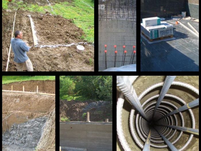 Archisio - Studio Lenzi Associati - Progetto Piscina e spogliatoio in pietra in collina