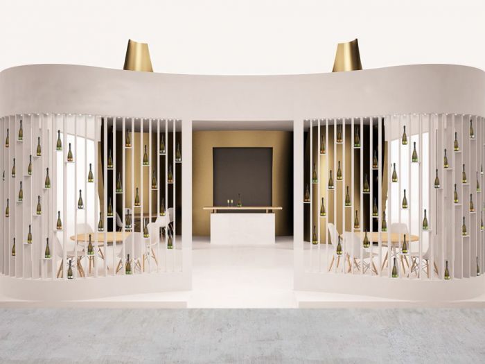 Archisio - Fabio Nassuato - Progetto Vinitaly 2018 proposta preliminare stand