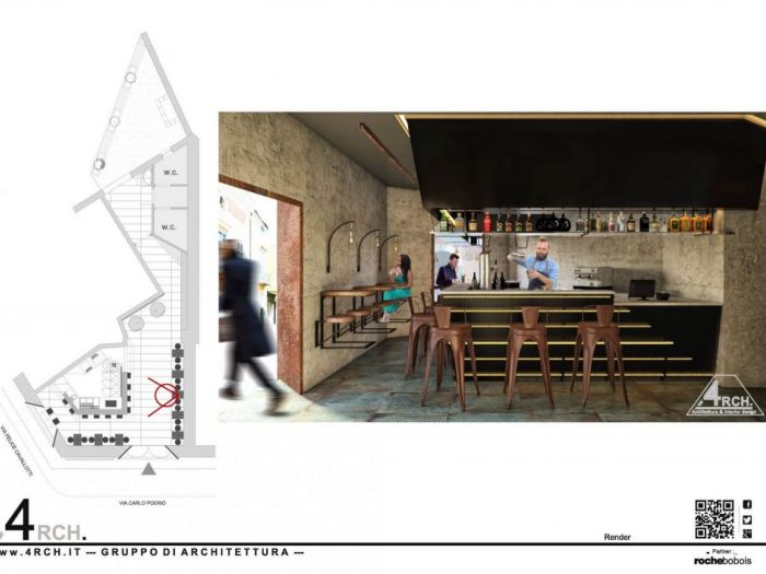 Archisio - Sergio Setaro - Progetto Industrial loungebar