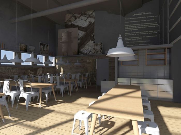 Archisio - Architectural Make Up - Progetto Fish express - guadagnoli - nuovo ristoranteArch massimo viti arch francesca amore