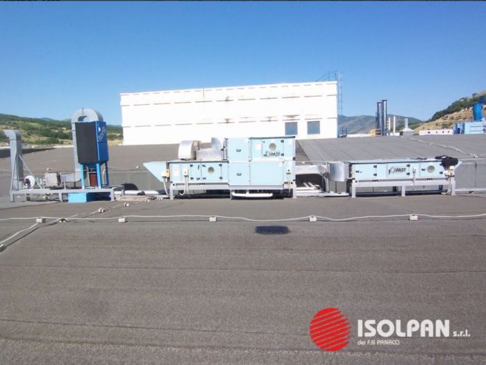 Archisio - Isolpan srl - Progetto Rifacimento impermeabilizzazione copertura industriale