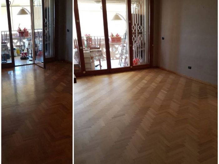 Archisio - Parquettista Roma - Progetto Restauro parquet massello con levigatura e verniciatura