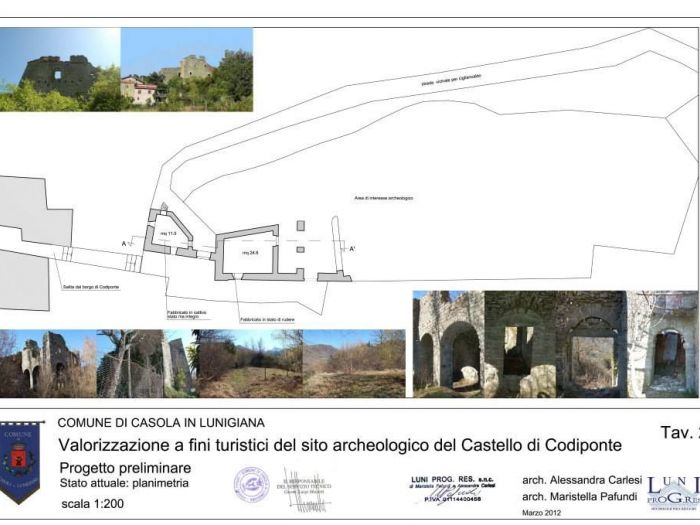 Archisio - Luni Progres - Progetto Castello di codiponte - casola in lunigiana