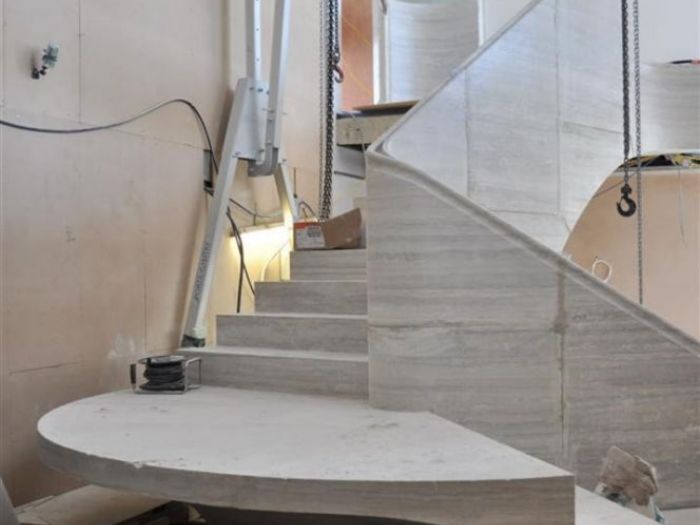 Archisio - Ateliers Romeo - Nicolas Dubois - Progetto Scala a sbalzo in pietra uk