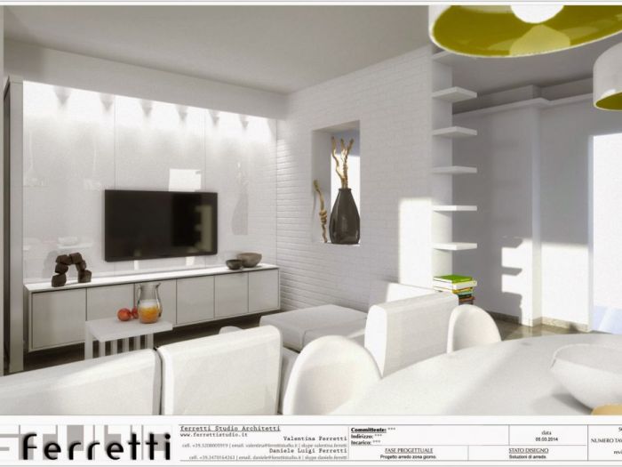 Archisio - Studio Ferretti - Progetto Arredo soggiorno