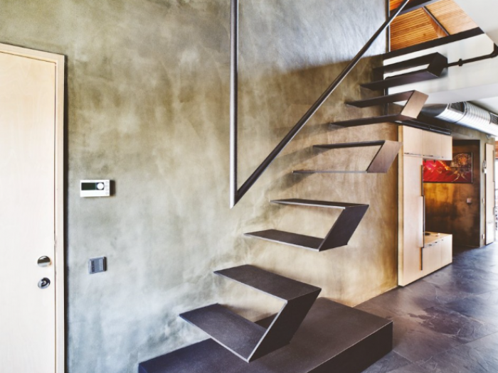 Archisio - Fusco srl - Progetto Scala a sbalzo modello ofist