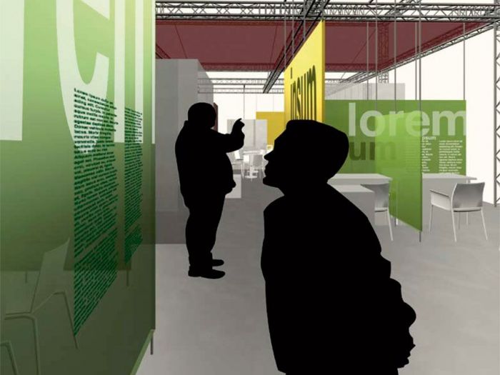 Archisio - X Studio - Progetto Stand inpdap - roma 2008