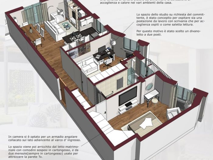 Archisio - Mc Rendering Solution - Progetto open space Avanti tutta