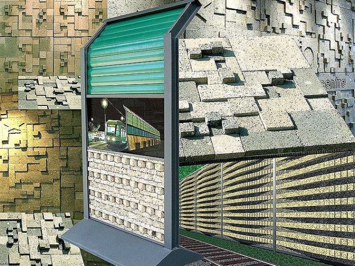 Archisio - Ruggero Lenci - Progetto Parete ventilata in tufo natural set