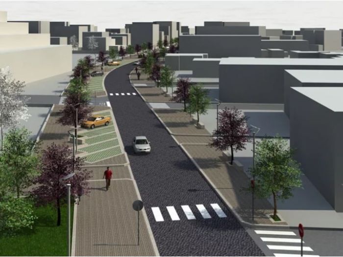 Archisio - Gesino Macrina - Progetto Concorso riqualificazione urbana di corso munazio planco ad atina - 2 classificato