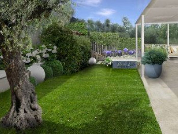 Archisio - Adriana Pedrotti - Progetto Il giardino con un tocco di blu